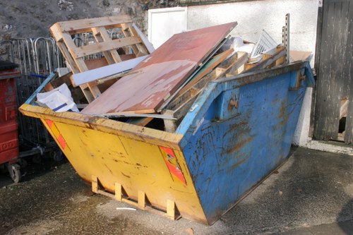 Eco-friendly waste disposal with commercial skip