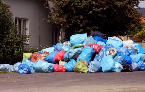 Different sizes of skips ready for use in home projects