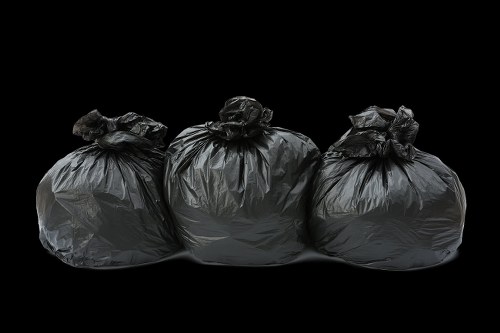 Photograph of a skip on a Westminster street