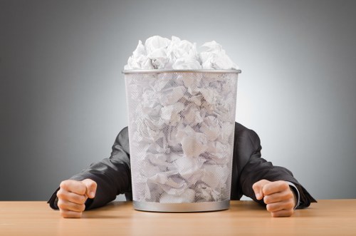 Commercial recycling services in Westminster office